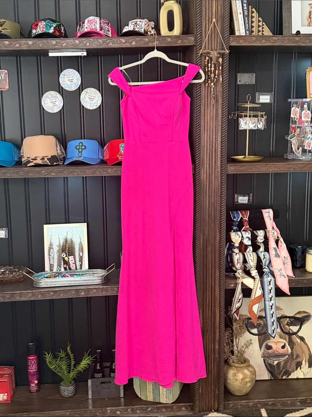 Homecoming Hot Pink Evening Gown